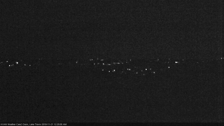 Lake Travis webcam, November 20, 2018 11:30 PM CT