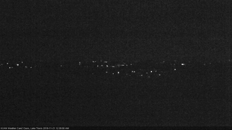 Lake Travis webcam, November 20, 2018 11:40 PM CT