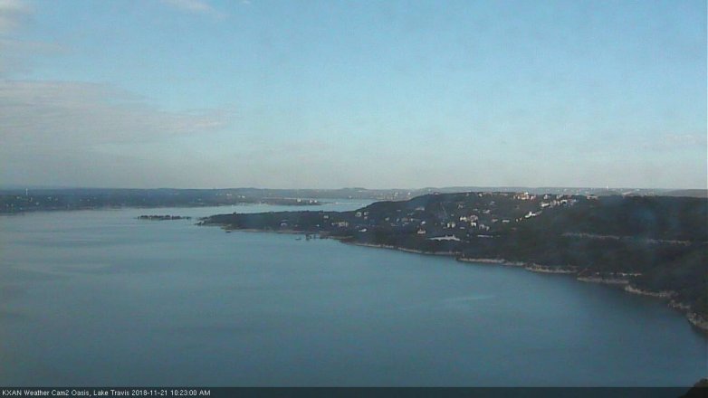 Lake Travis webcam, November 21, 2018 9:25 AM CT