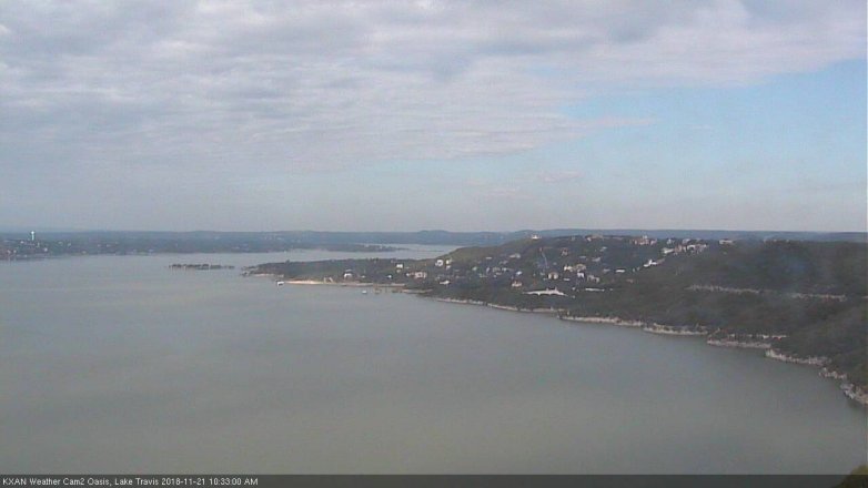 Lake Travis webcam, November 21, 2018 9:35 AM CT