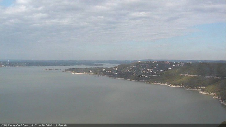 Lake Travis webcam, November 21, 2018 9:40 AM CT