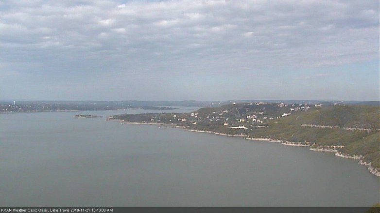 Lake Travis webcam, November 21, 2018 9:45 AM CT