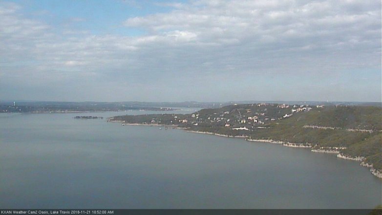 Lake Travis webcam, November 21, 2018 9:55 AM CT
