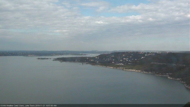 Lake Travis webcam, November 21, 2018 10:00 AM CT