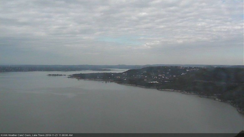 Lake Travis webcam, November 21, 2018 10:10 AM CT