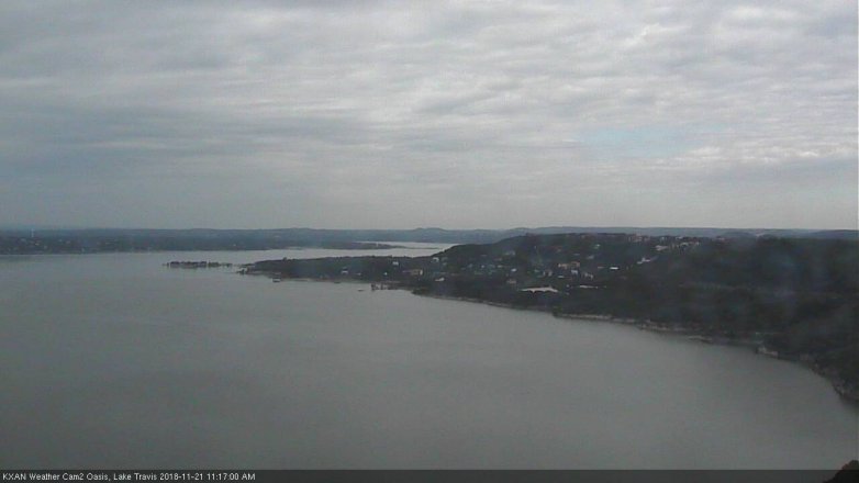 Lake Travis webcam, November 21, 2018 10:20 AM CT