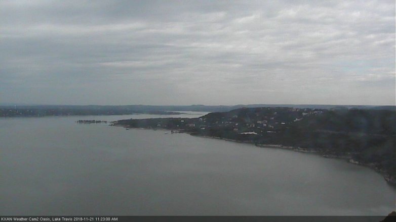Lake Travis webcam, November 21, 2018 10:25 AM CT
