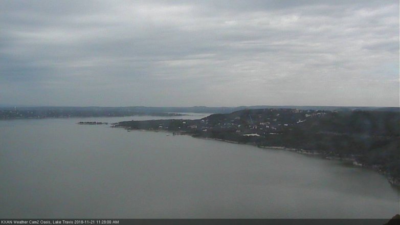 Lake Travis webcam, November 21, 2018 10:30 AM CT