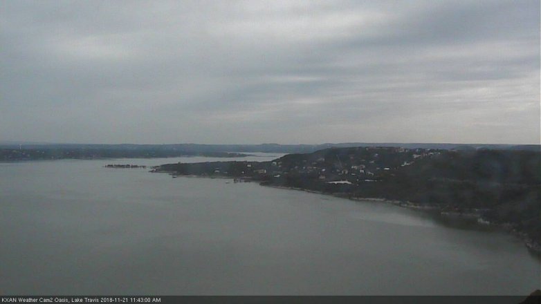 Lake Travis webcam, November 21, 2018 10:45 AM CT