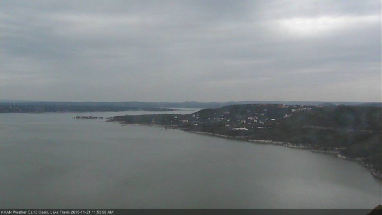 Lake Travis webcam, November 21, 2018 10:55 AM CT