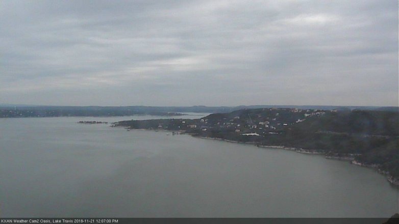 Lake Travis webcam, November 21, 2018 11:10 AM CT