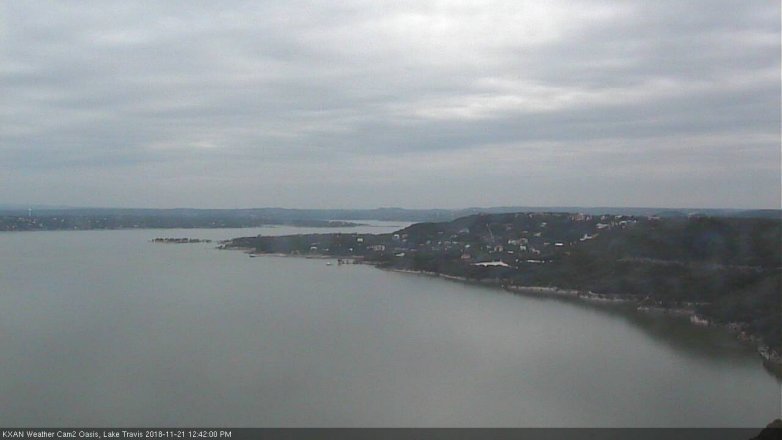 Lake Travis webcam, November 21, 2018 11:45 AM CT