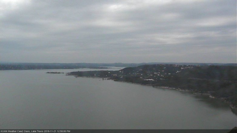 Lake Travis webcam, November 21, 2018 12:00 PM CT
