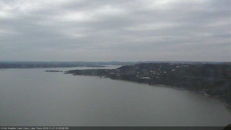 Lake Travis webcam, November 21, 2018 12:05 PM CT