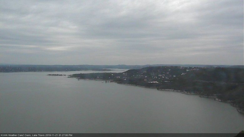 Lake Travis webcam, November 21, 2018 12:30 PM CT