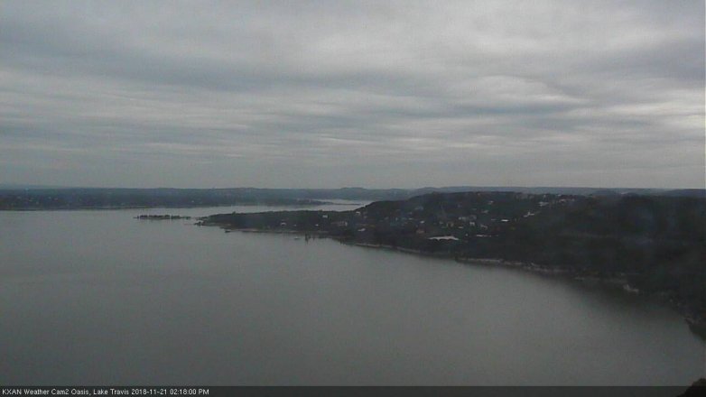 Lake Travis webcam, November 21, 2018 1:20 PM CT