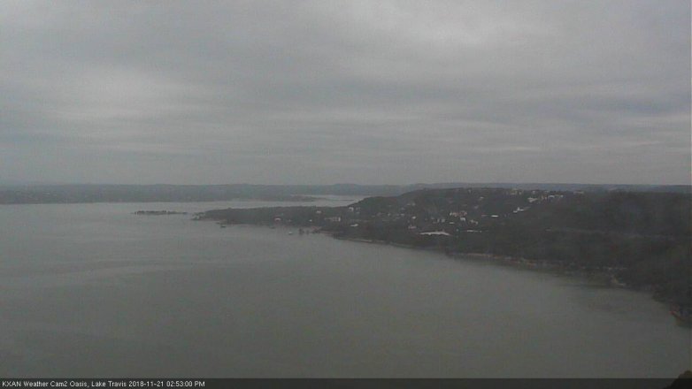Lake Travis webcam, November 21, 2018 1:55 PM CT