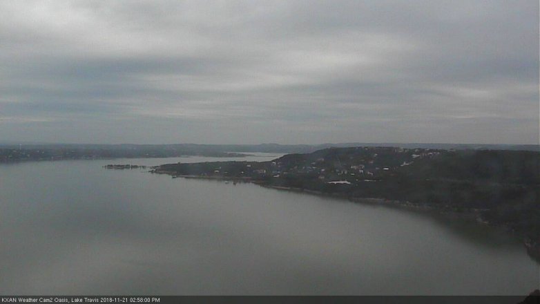 Lake Travis webcam, November 21, 2018 2:00 PM CT