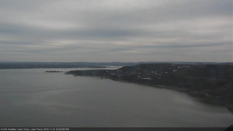 Lake Travis webcam, November 21, 2018 2:30 PM CT