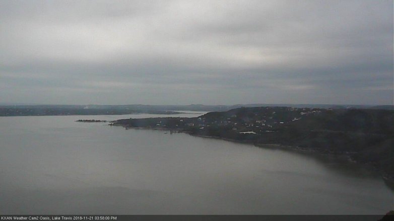 Lake Travis webcam, November 21, 2018 3:00 PM CT
