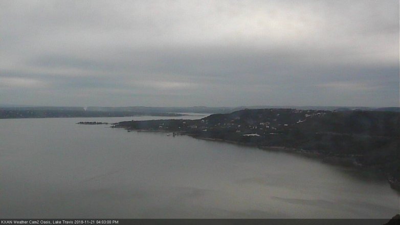 Lake Travis webcam, November 21, 2018 3:05 PM CT