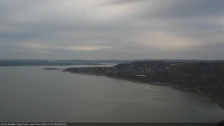 Lake Travis webcam, November 21, 2018 3:30 PM CT