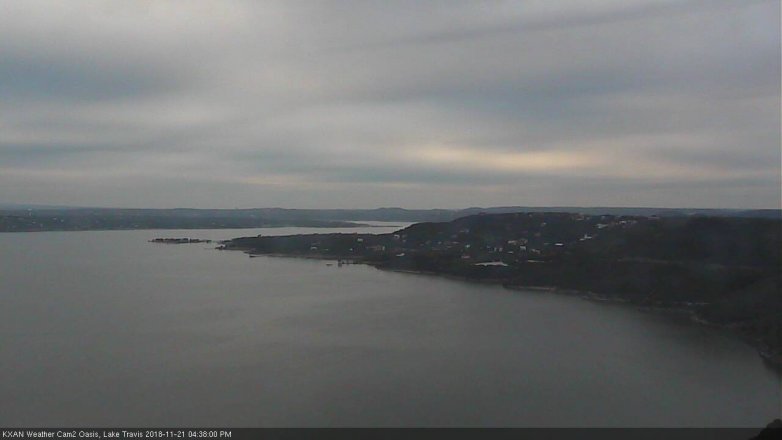 Lake Travis webcam, November 21, 2018 3:40 PM CT