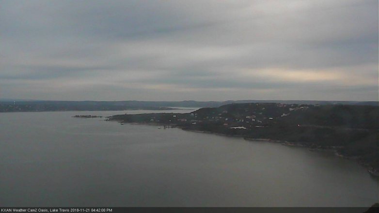 Lake Travis webcam, November 21, 2018 3:45 PM CT