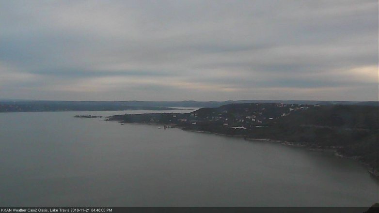 Lake Travis webcam, November 21, 2018 3:50 PM CT