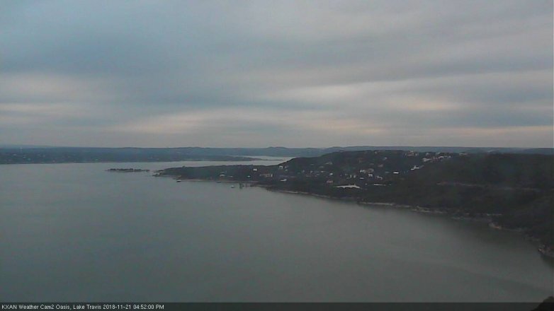 Lake Travis webcam, November 21, 2018 3:55 PM CT