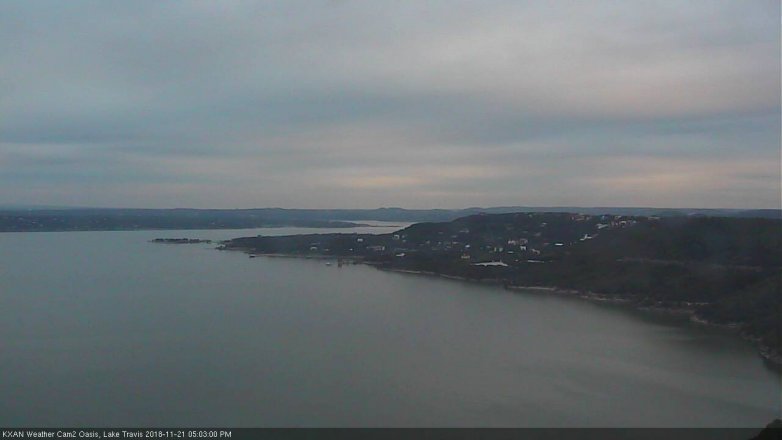 Lake Travis webcam, November 21, 2018 4:05 PM CT