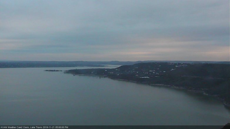 Lake Travis webcam, November 21, 2018 4:10 PM CT