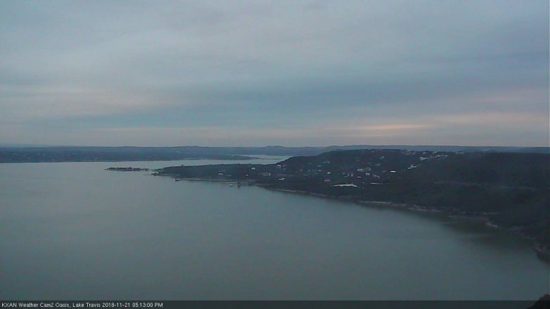Lake Travis webcam, November 21, 2018 4:15 PM CT