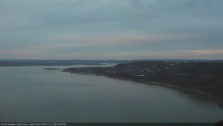 Lake Travis webcam, November 21, 2018 4:25 PM CT