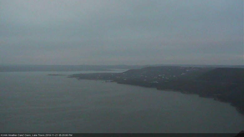 Lake Travis webcam, November 21, 2018 4:30 PM CT