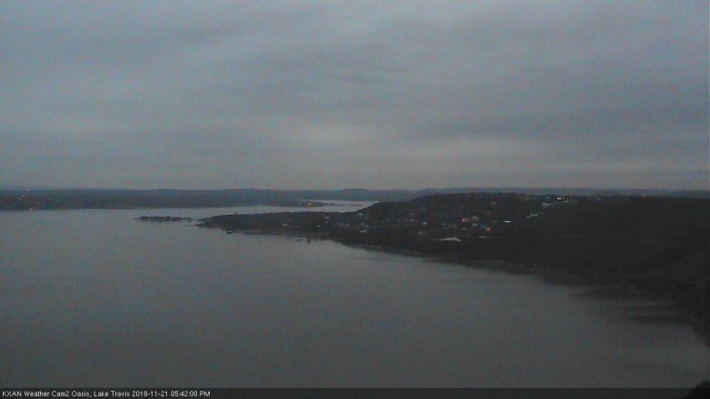 Lake Travis webcam, November 21, 2018 4:45 PM CT