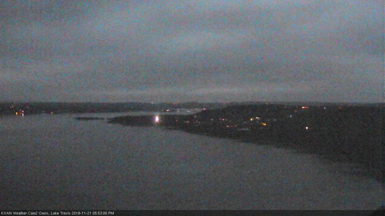 Lake Travis webcam, November 21, 2018 4:55 PM CT