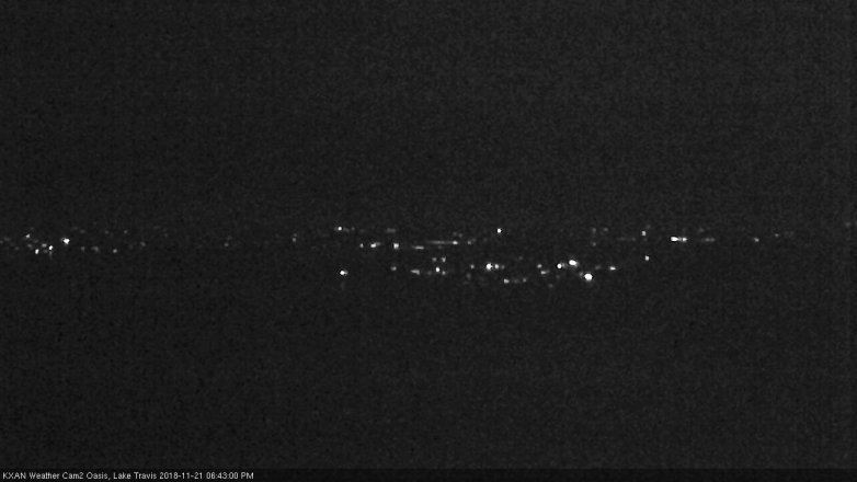 Lake Travis webcam, November 21, 2018 5:45 PM CT