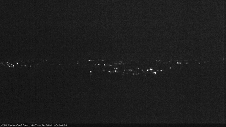 Lake Travis webcam, November 21, 2018 6:45 PM CT