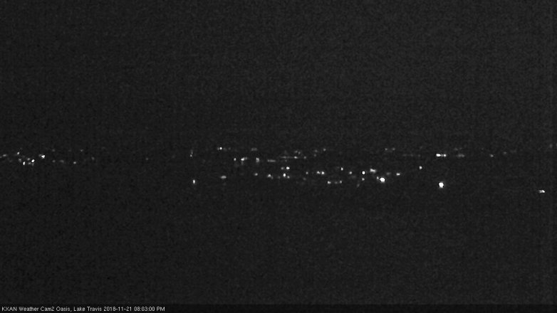 Lake Travis webcam, November 21, 2018 7:05 PM CT
