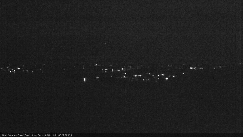 Lake Travis webcam, November 21, 2018 7:30 PM CT