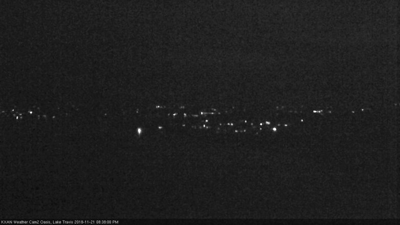 Lake Travis webcam, November 21, 2018 7:40 PM CT