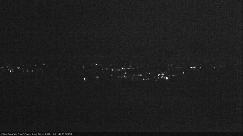 Lake Travis webcam, November 21, 2018 8:05 PM CT