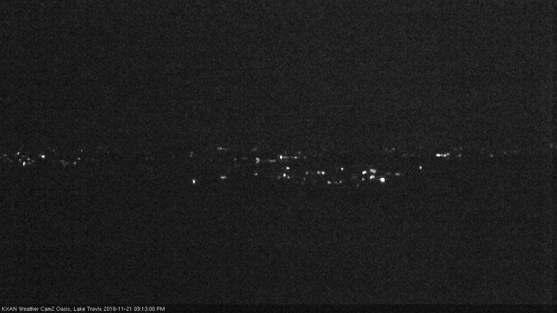 Lake Travis webcam, November 21, 2018 8:15 PM CT