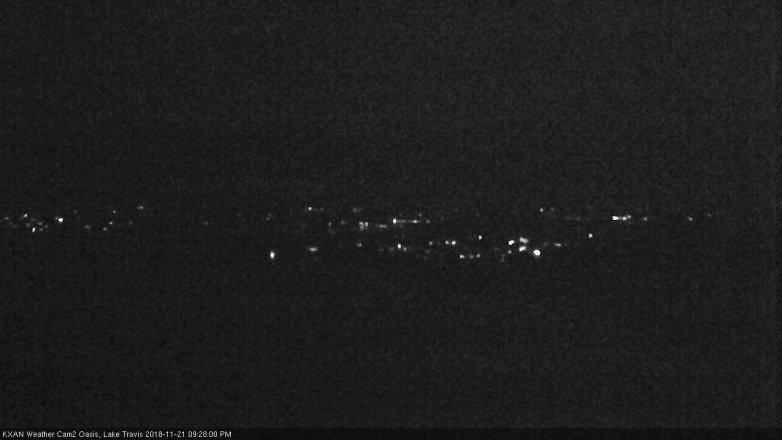 Lake Travis webcam, November 21, 2018 8:30 PM CT