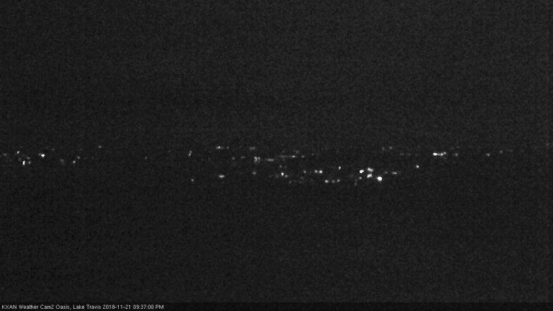 Lake Travis webcam, November 21, 2018 8:40 PM CT