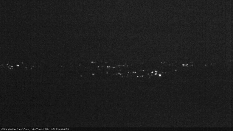 Lake Travis webcam, November 21, 2018 8:45 PM CT
