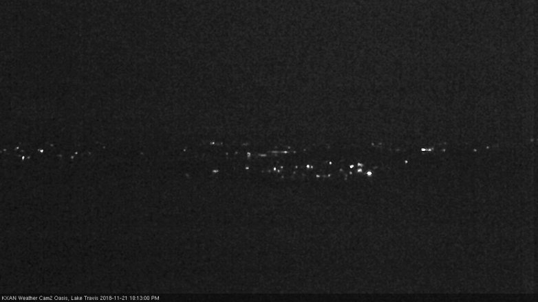Lake Travis webcam, November 21, 2018 9:15 PM CT