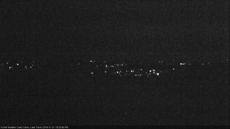 Lake Travis webcam, November 21, 2018 9:35 PM CT