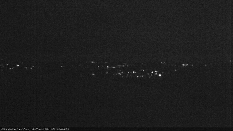 Lake Travis webcam, November 21, 2018 9:40 PM CT
